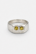 Yellow signet ring