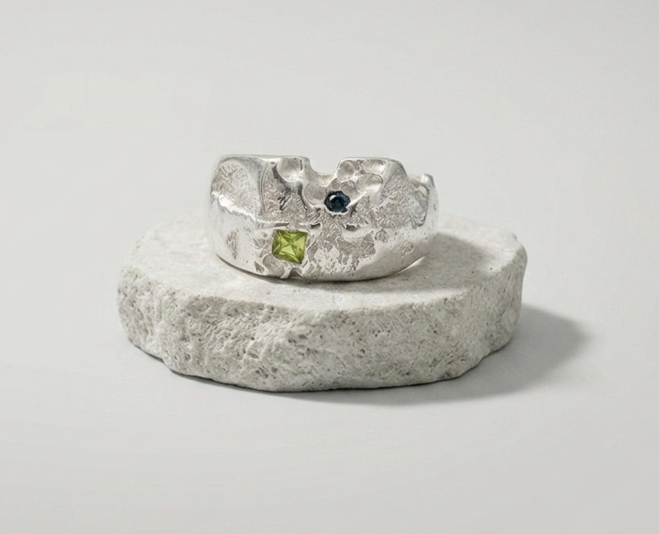 Peridot Signet Ring
