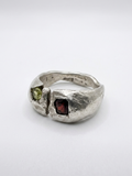 Garnet & Peridot Ring
