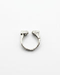 Knuckle crystallised garnet ring